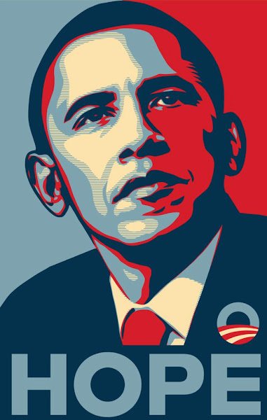 Obama HOPE poster, Shepard Fairey 92 IL