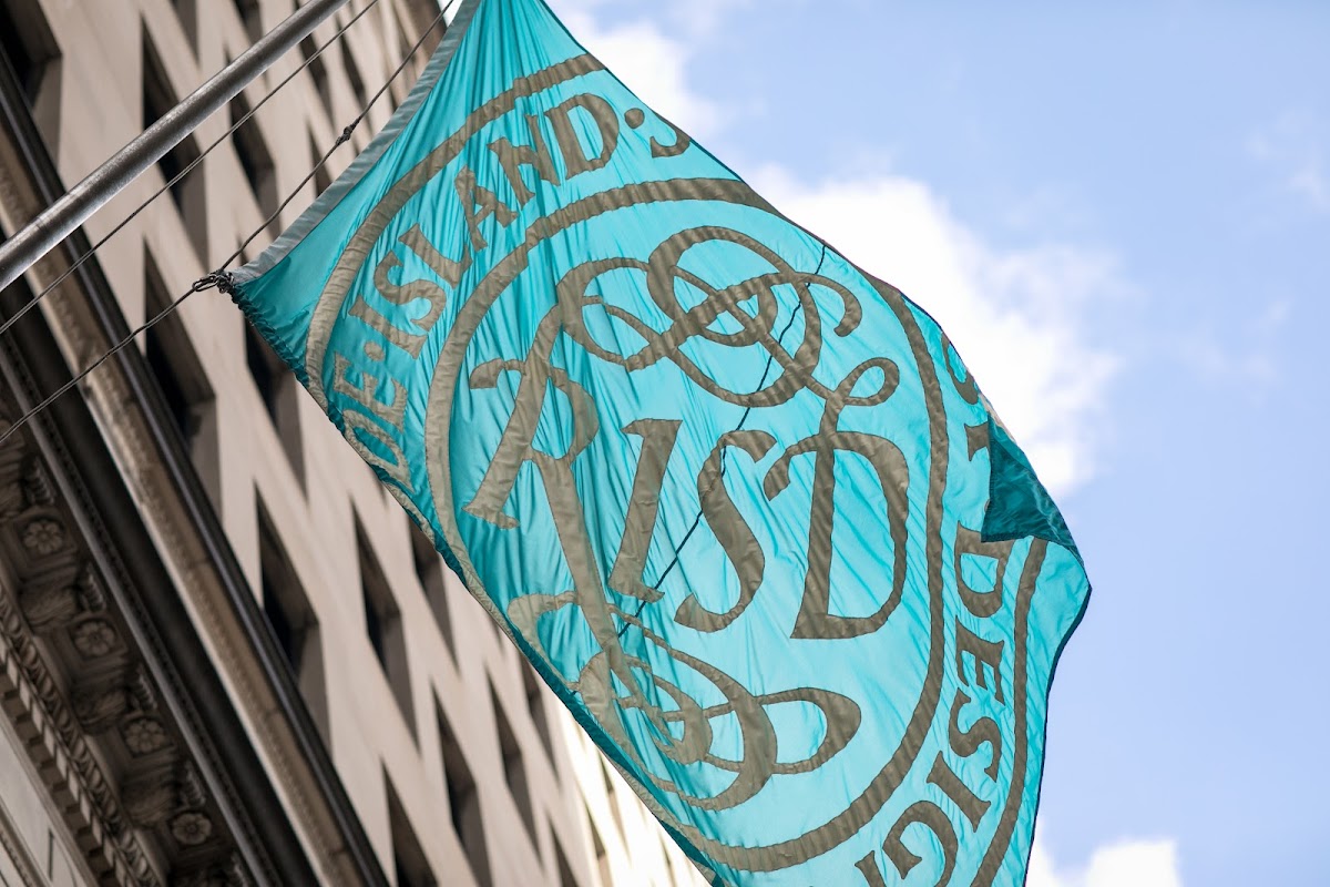 RISD flag in flight