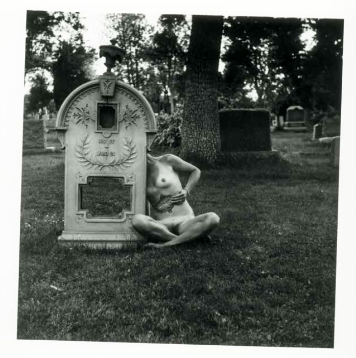 Francesca Woodman 79 PH self portrait in cemetery