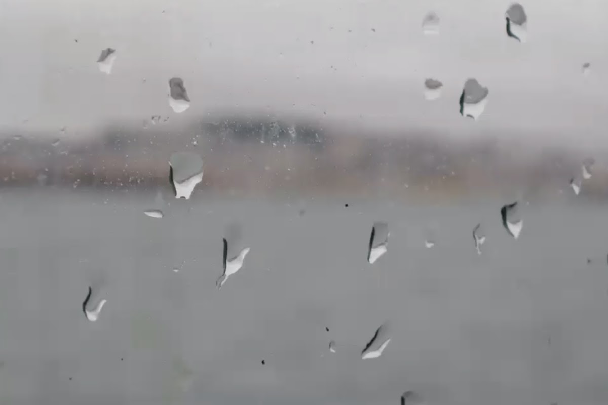 Water on glass