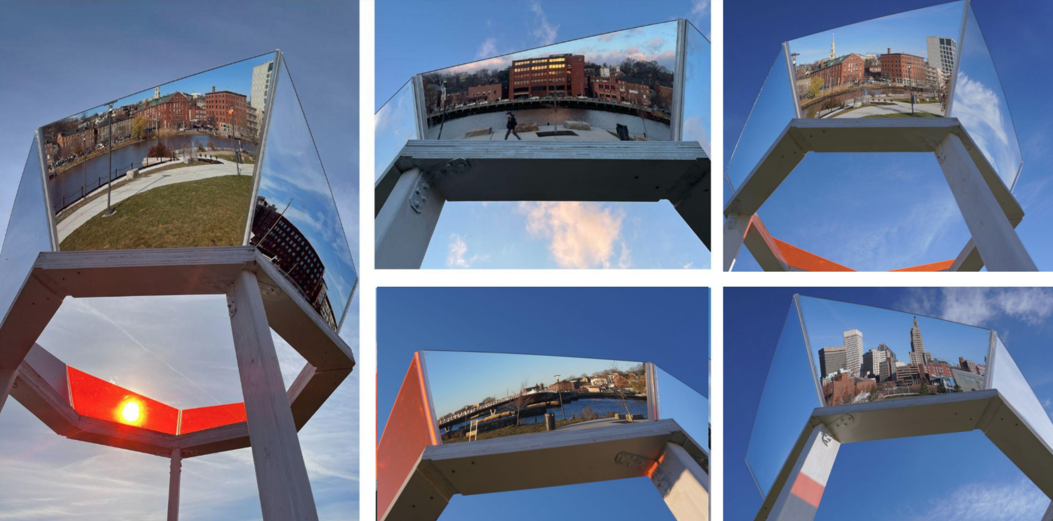 eye-catching elevated mirrors