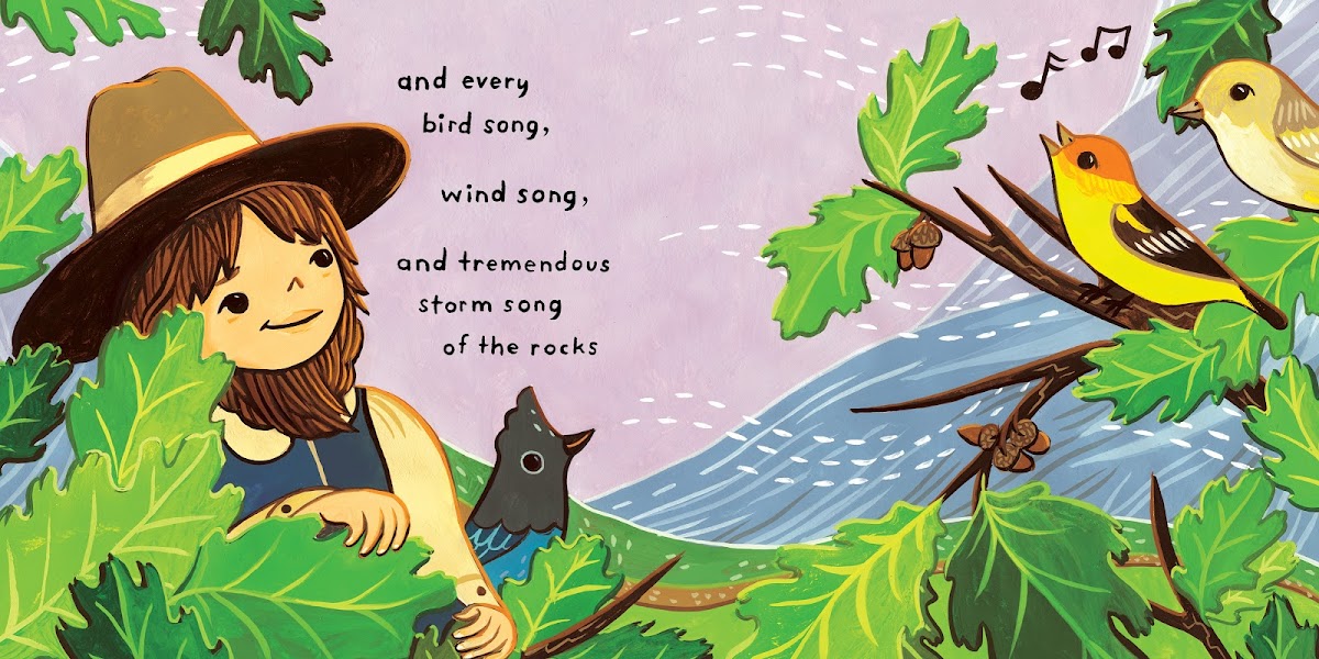 Spread from Susie Ghahremani 02 IL's children's book Little Muir's Song