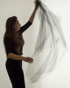 Hannah Subotnick BRDD 16 FAV holding up flowing material