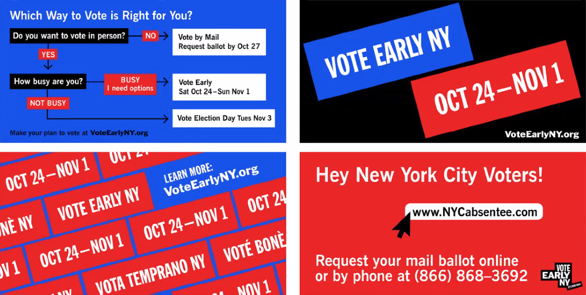 Vote Early NY posters, Emma Werowinski 18 TX