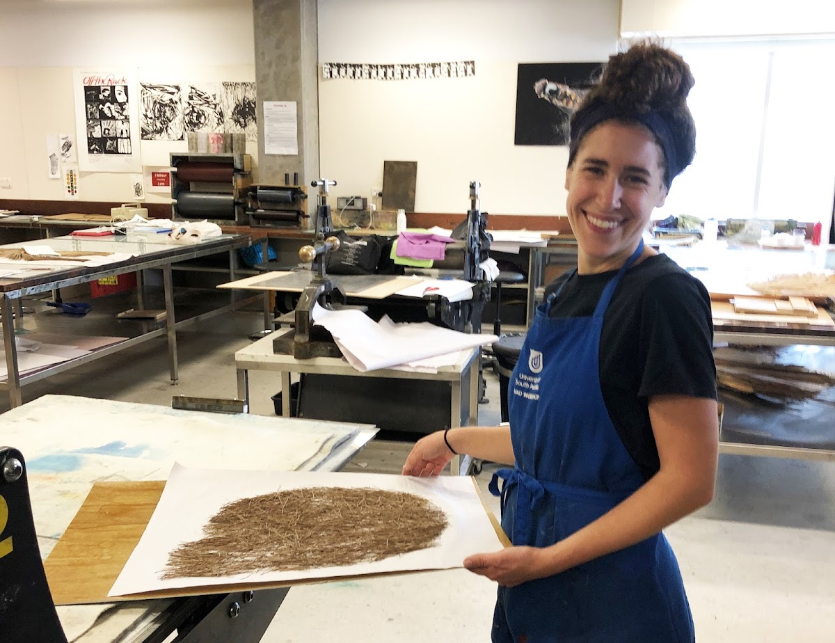 Assistant Professor Meg Callahan 11 FD worked as an artist in residence with students