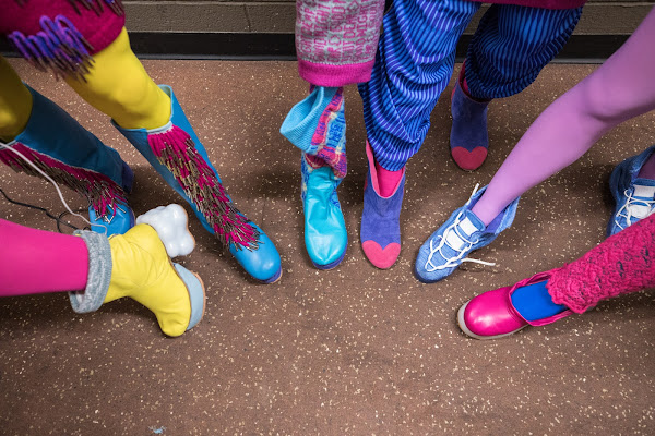 Colorful space boots by Danielle Simpkin 19 AP
