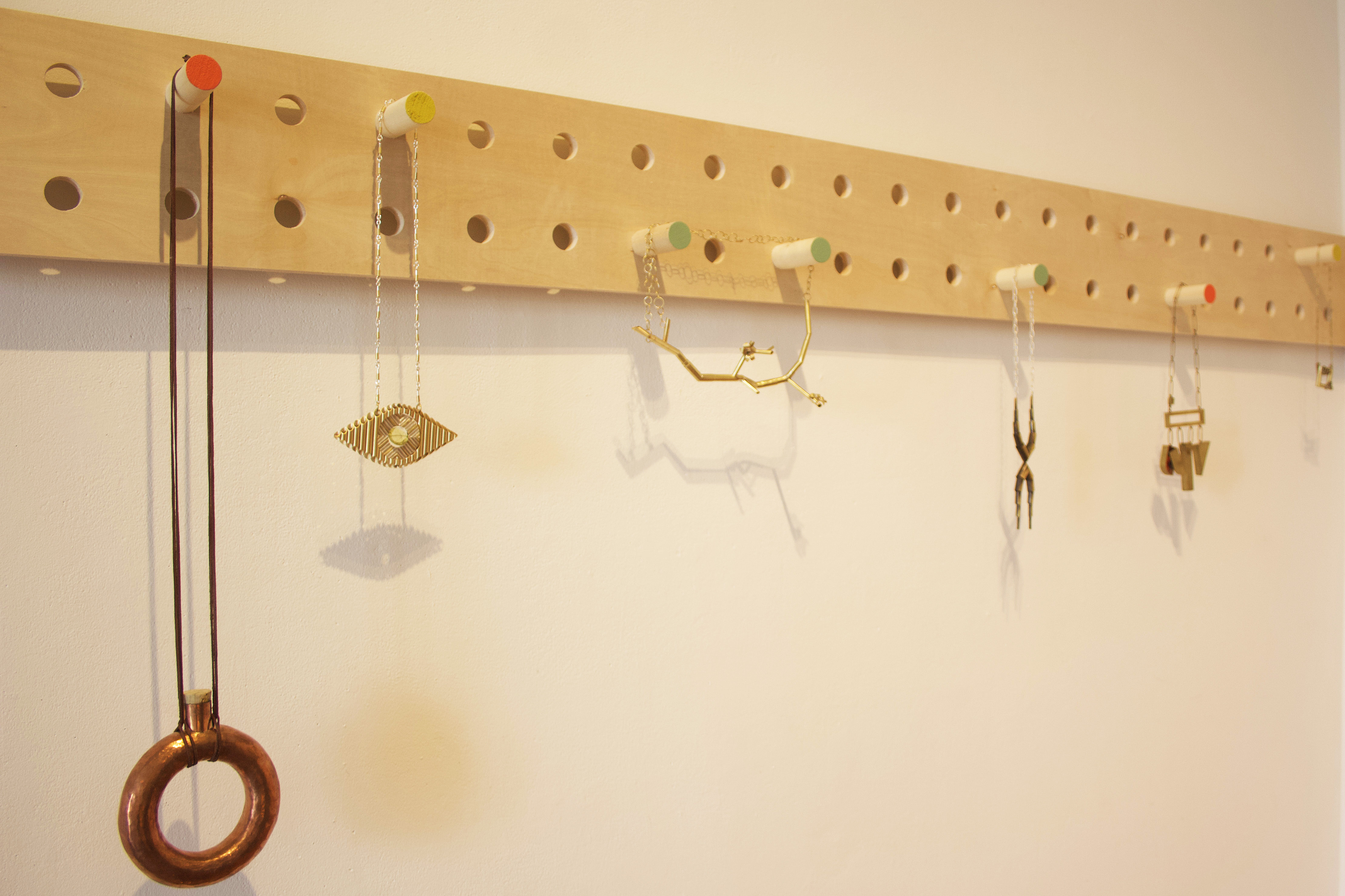 hanging pendants made with stock materials