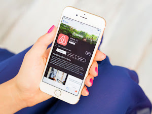 Airbnb app on a phone