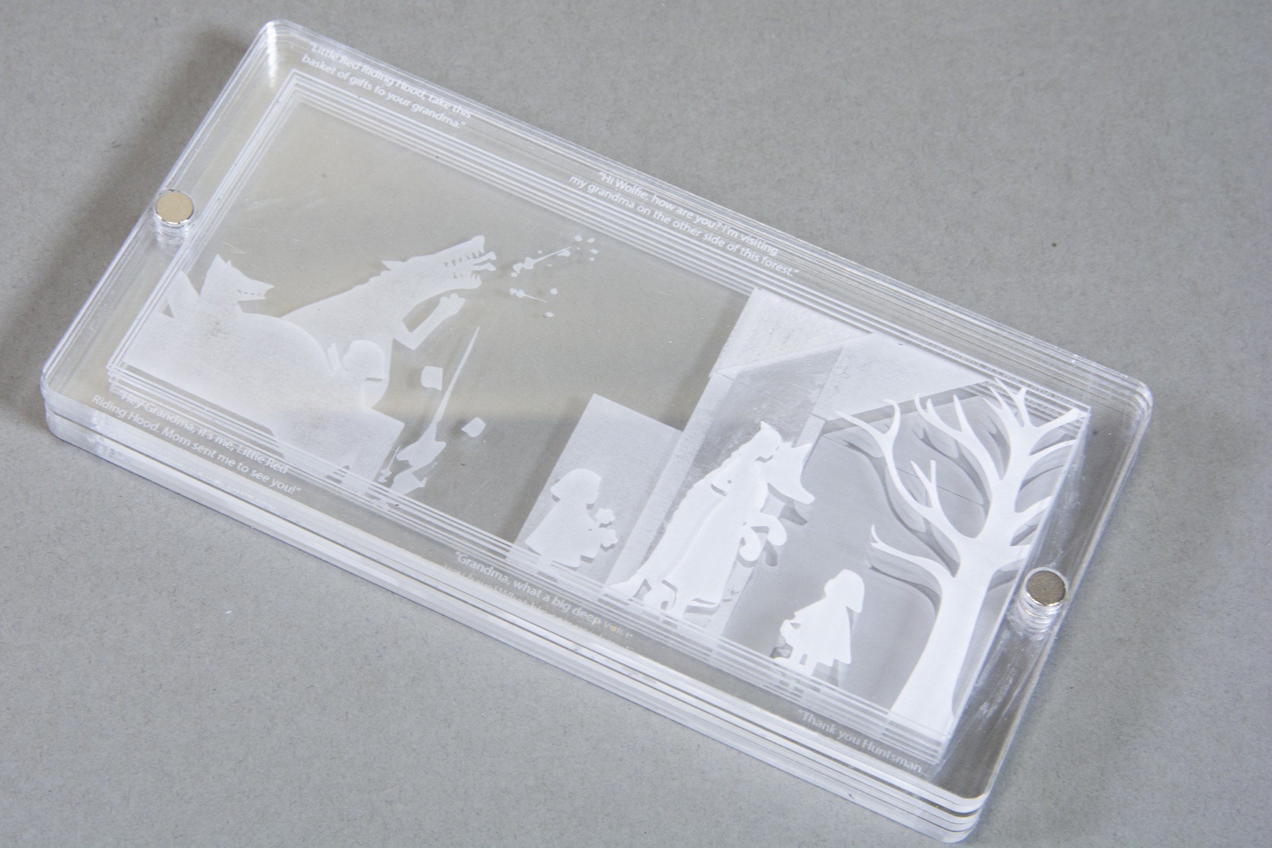 plexiglass artist book by Pan and Li