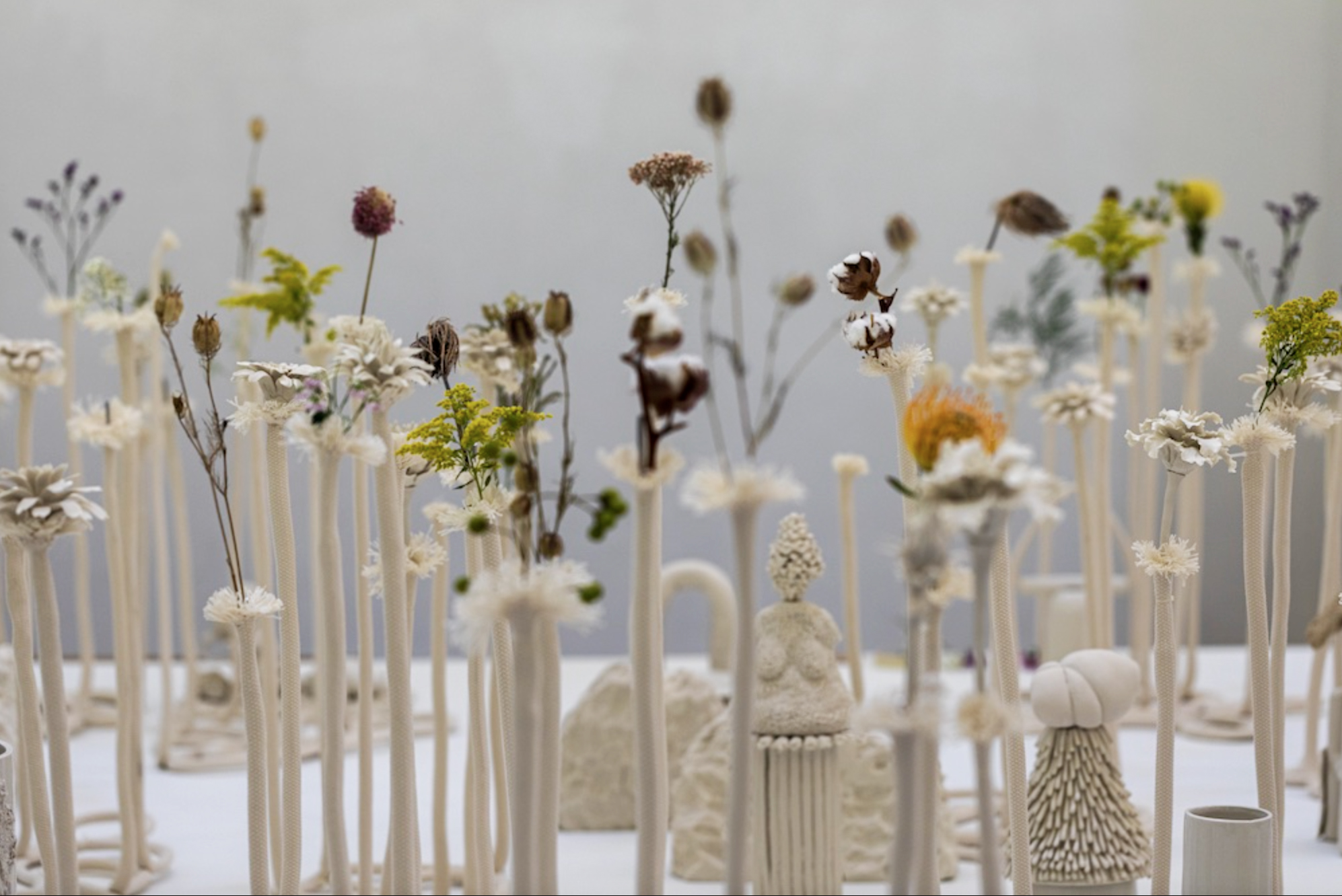 porcelain garden installation