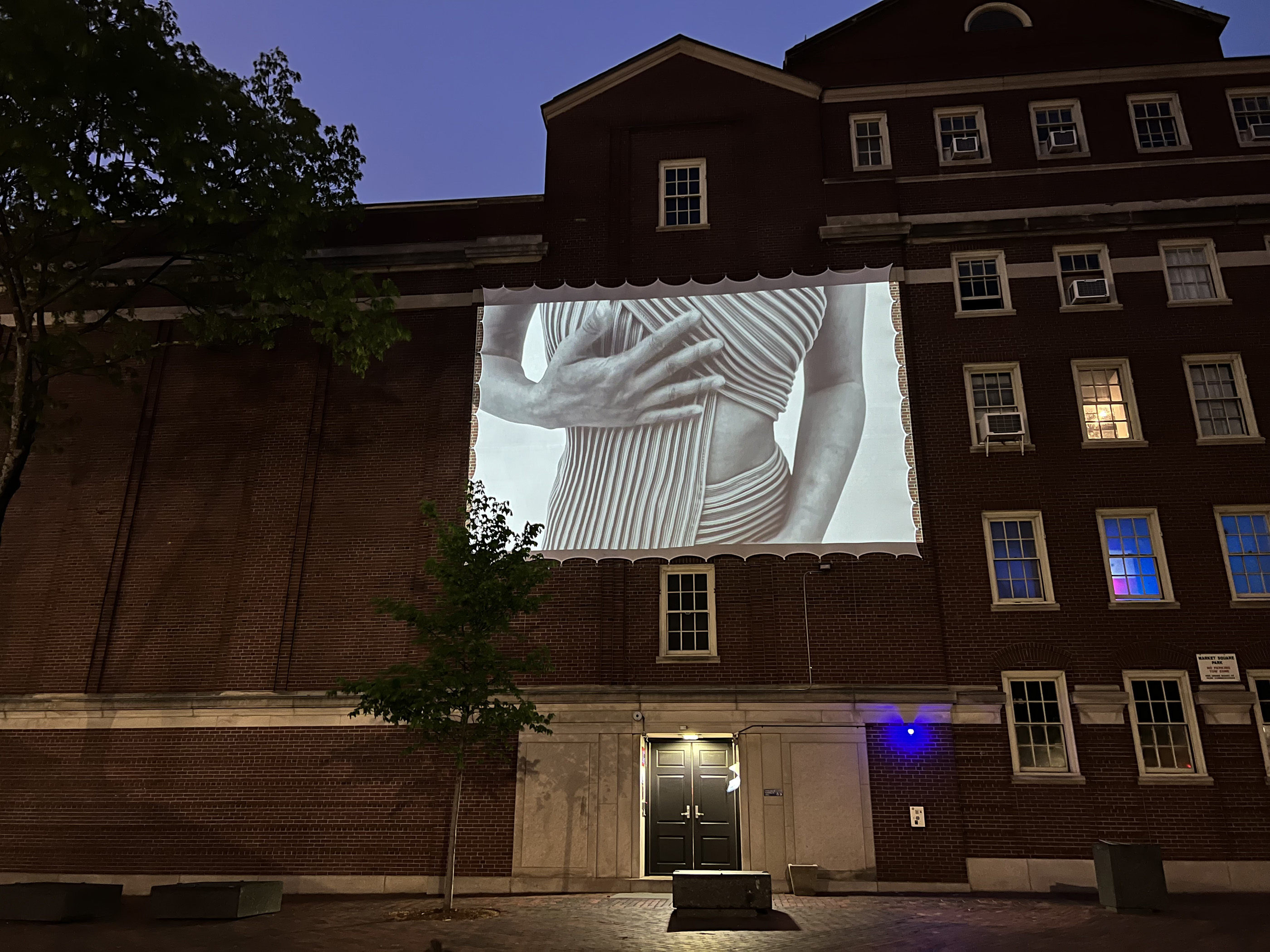 The apparel senior film lights up Market Square