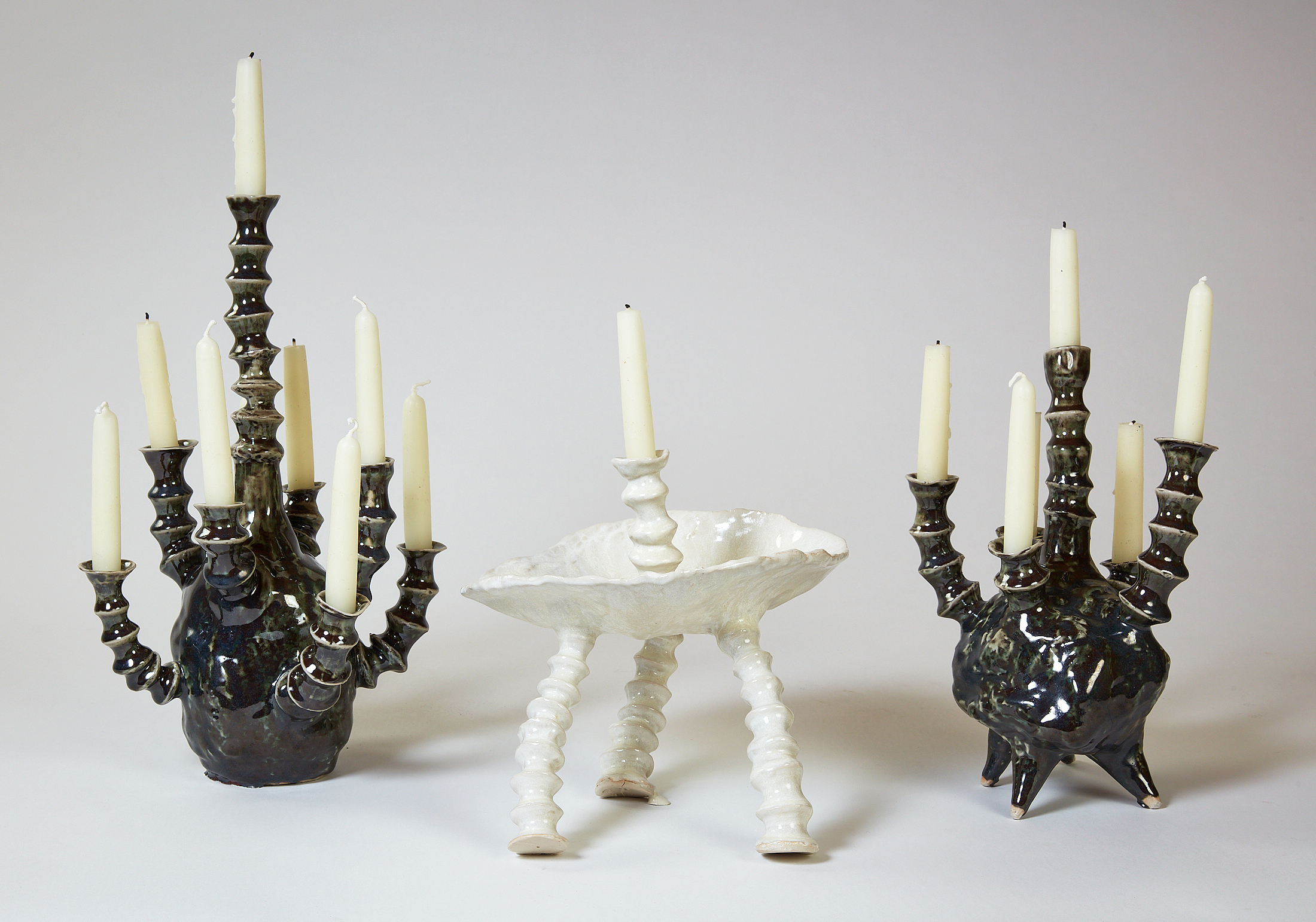 Baroque-styled candle sticks