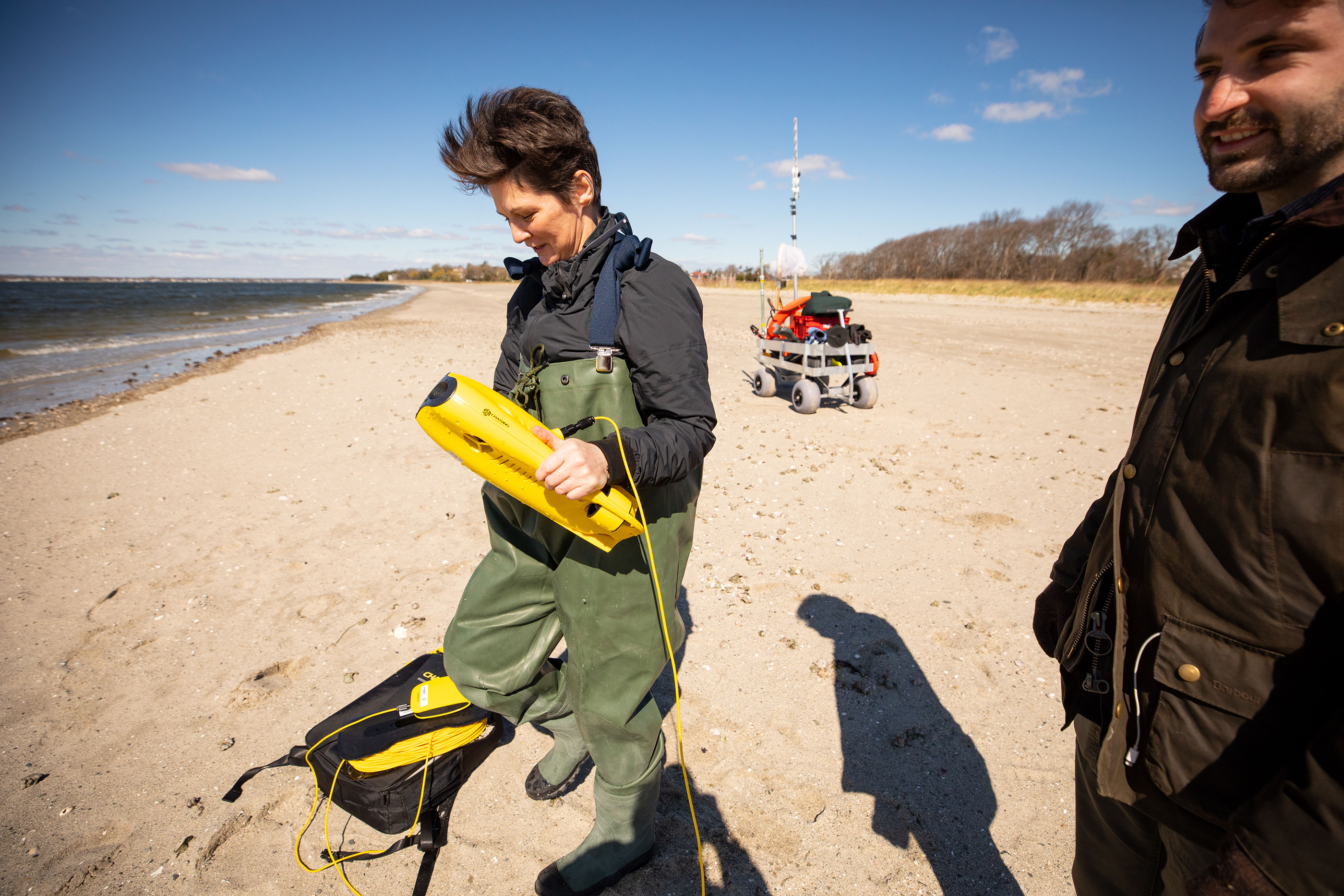 Shona Kitchen on the beach at Tillinghast