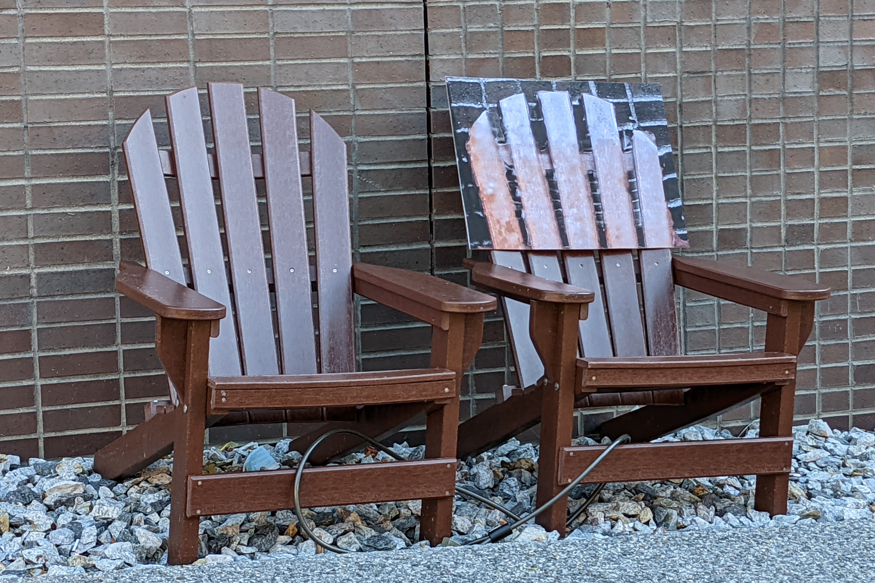 photogrammetric image of two chairs