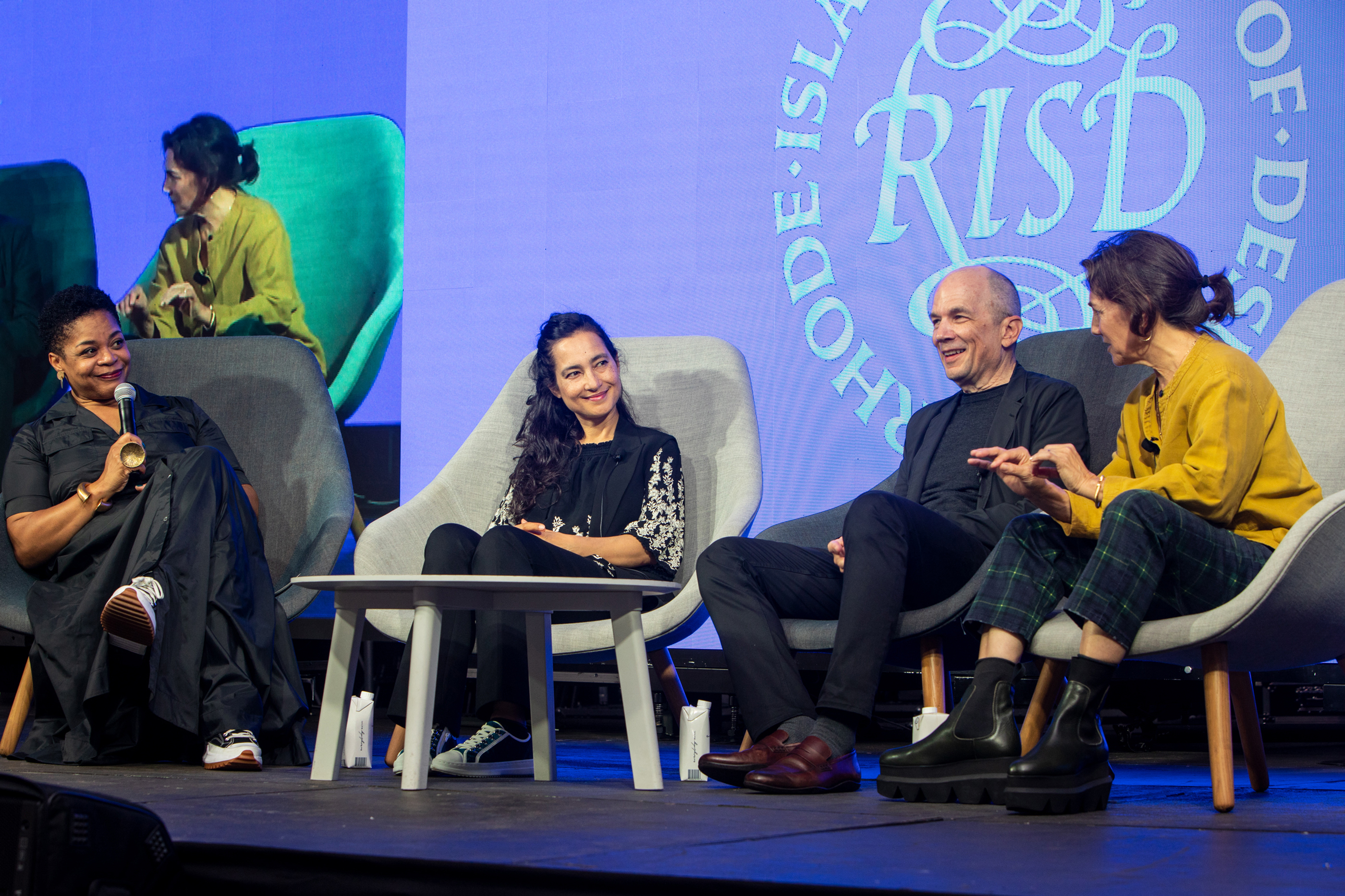 President Williams moderates a panel discussion