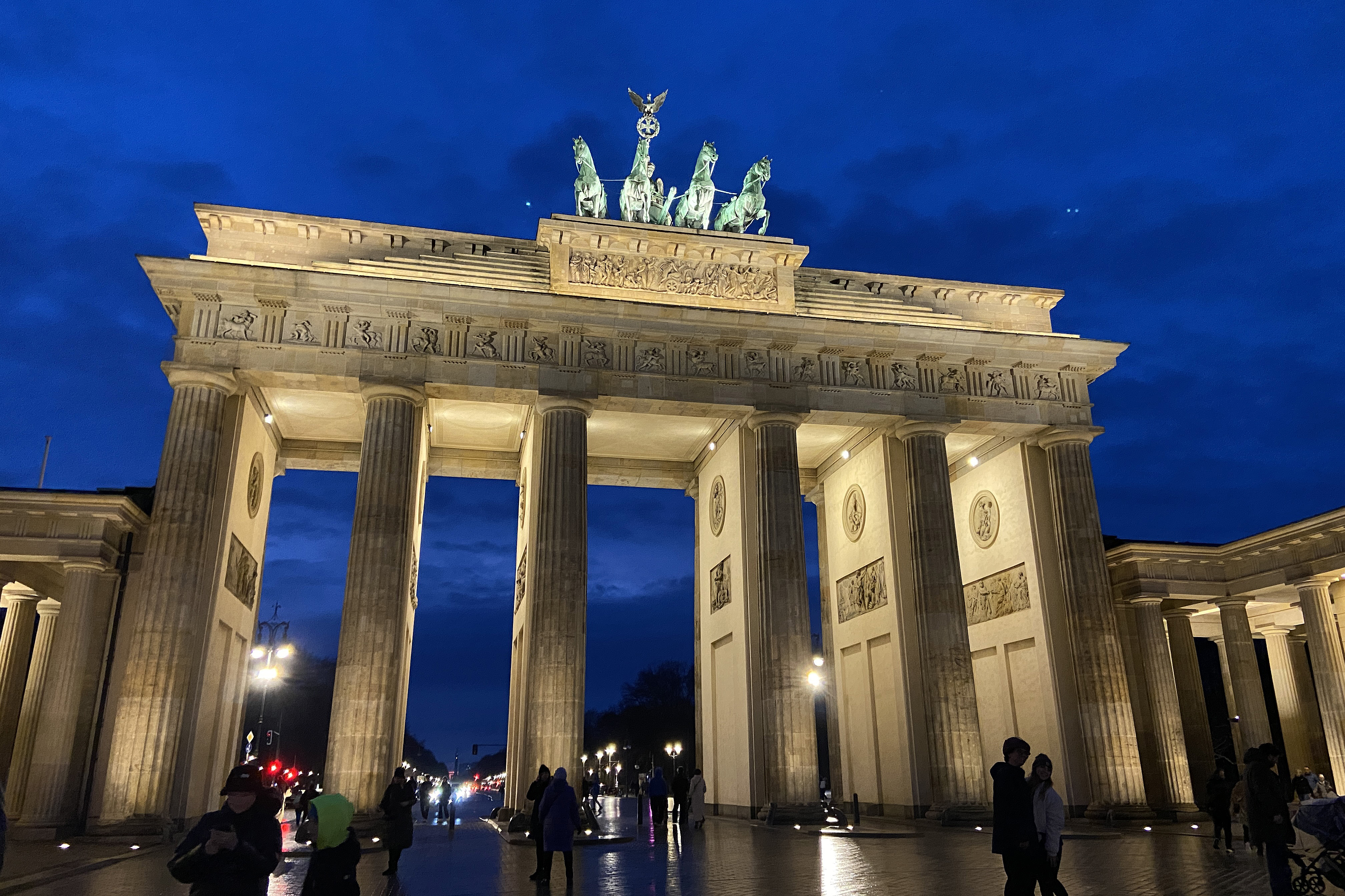 The Brandenburg Gate in Berlin