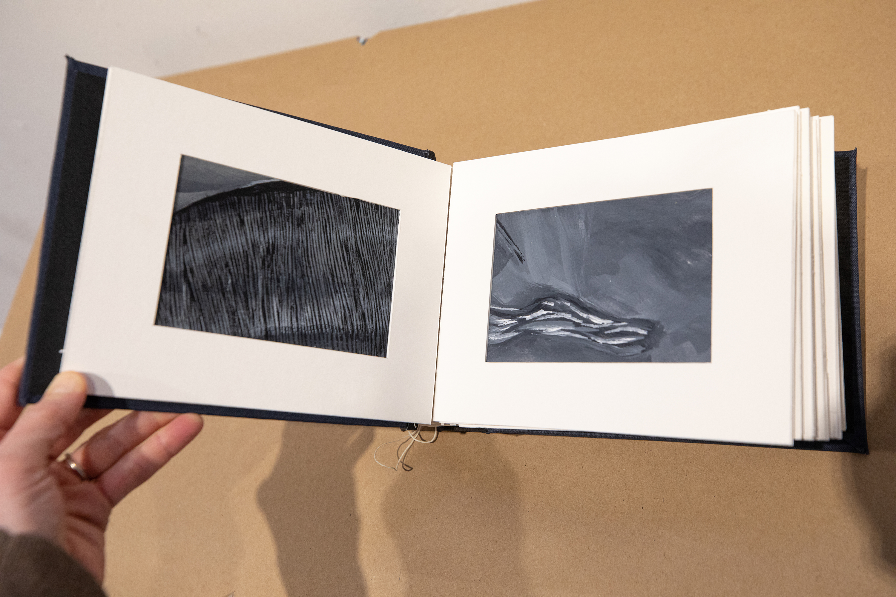 artist's book on whale bone and women's corsets