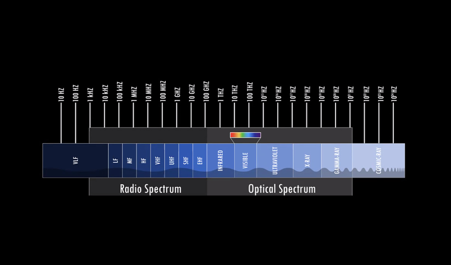 image showing how little of the color spectrum humans can see with their eyes
