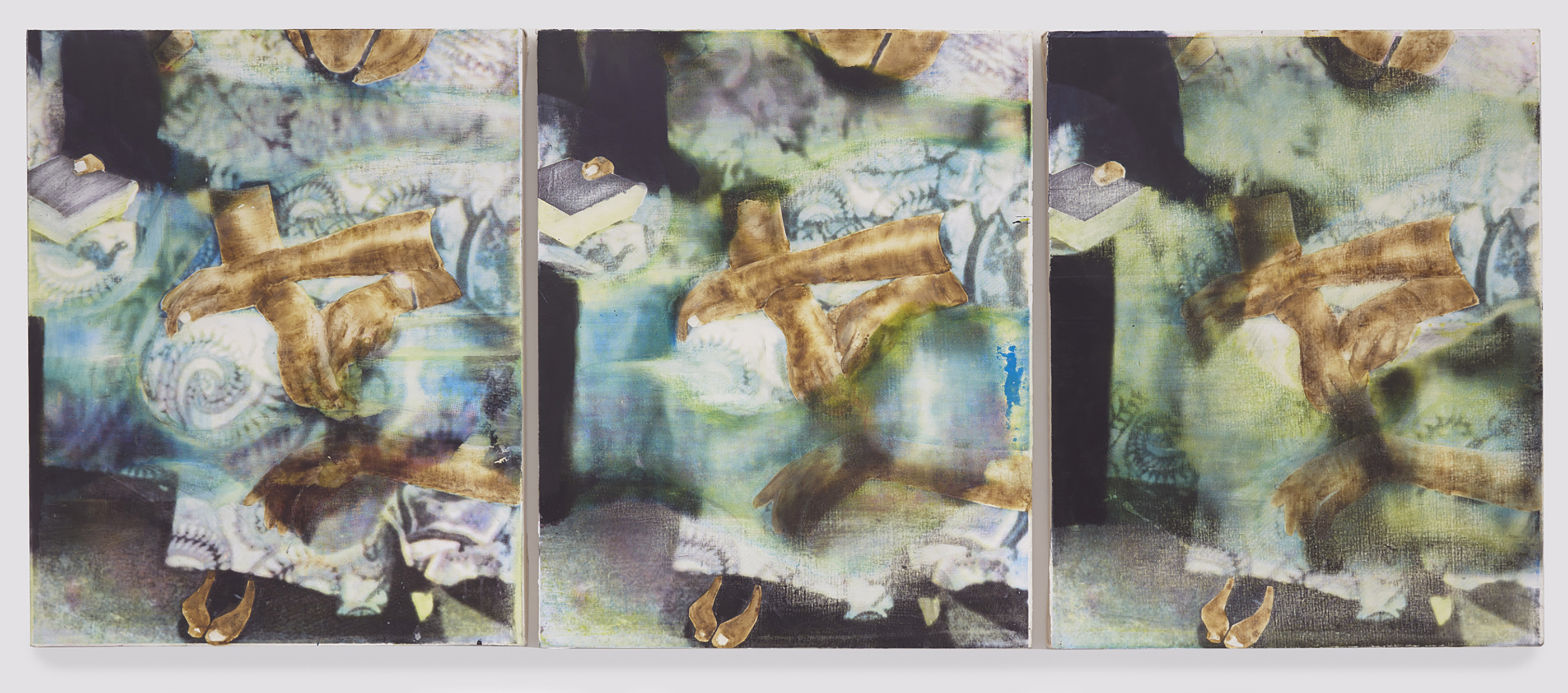 abstract triptych by Okokon