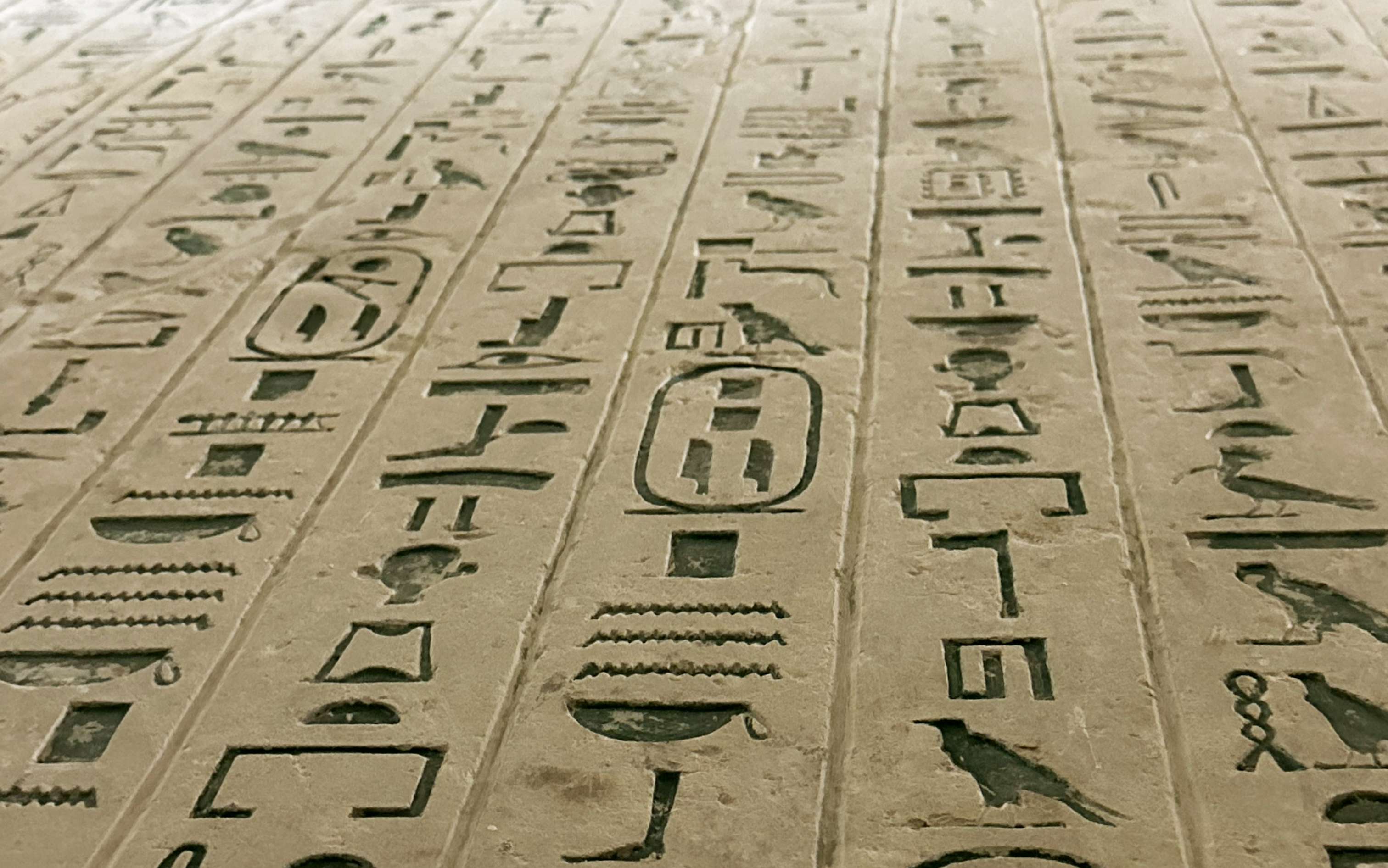 image of hieroglyphics carved into walls of tomb