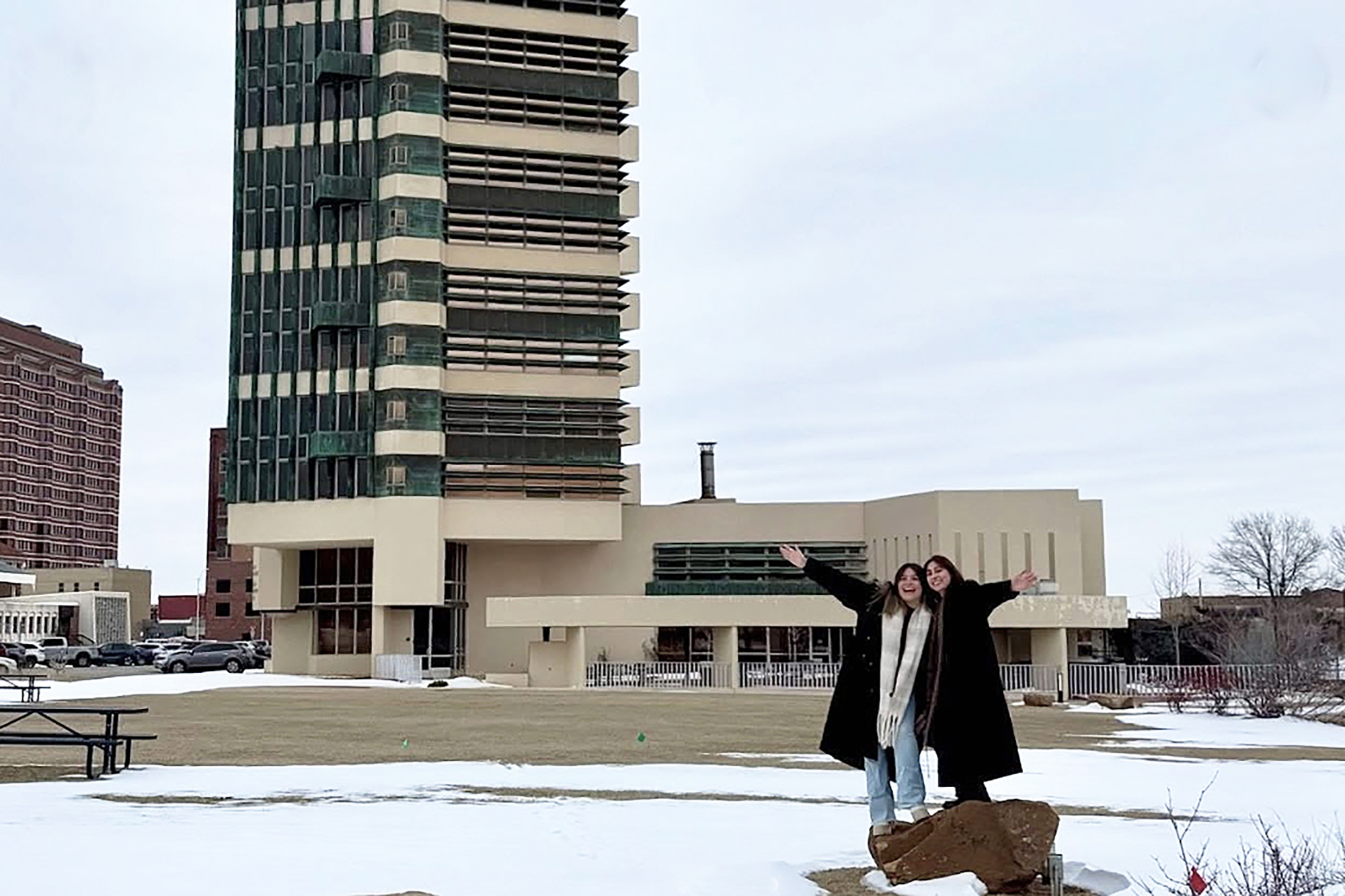 INTAR students visit Frank Lloyd Wright building in Bartlesville, OK