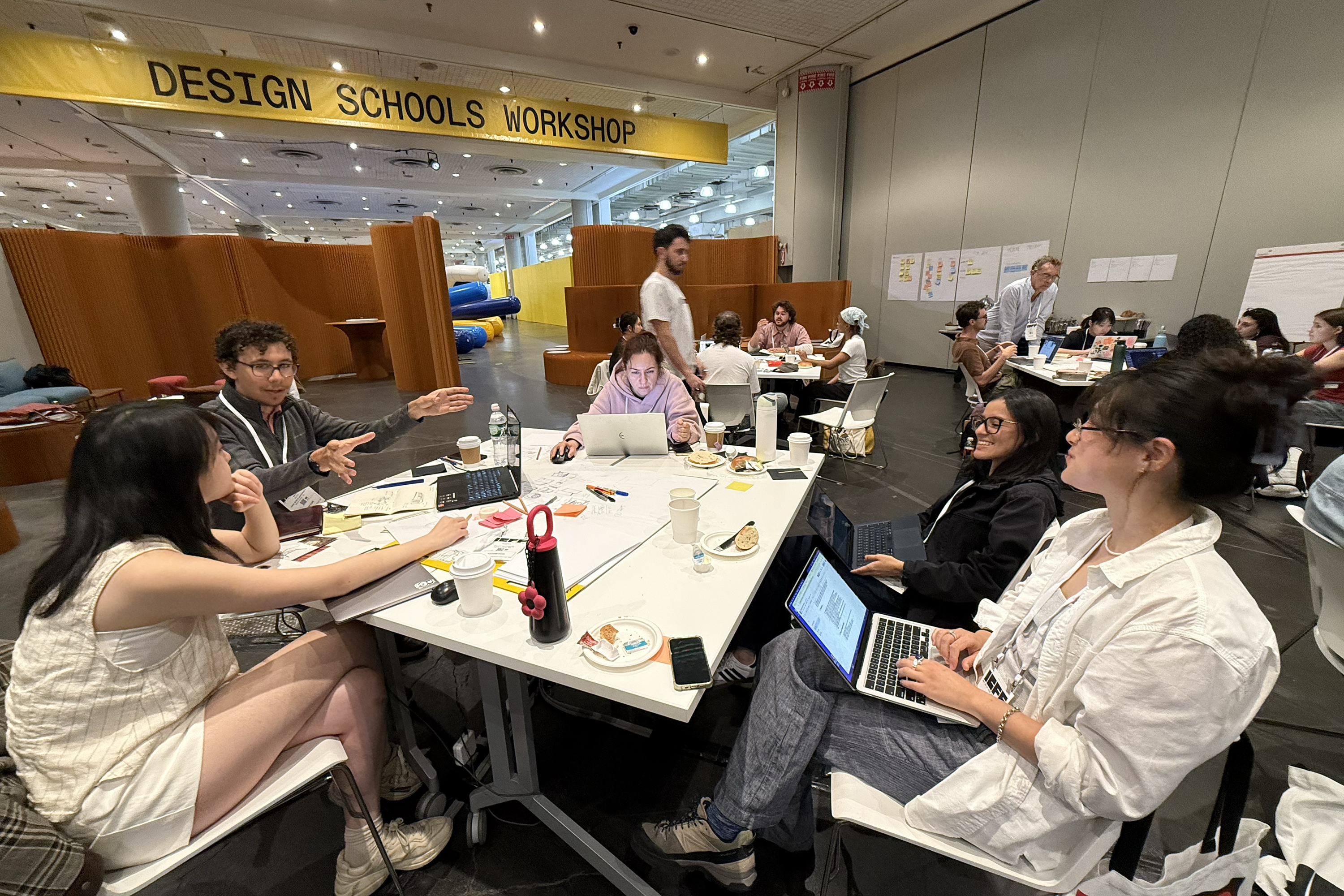students discuss food systems at ICFF's Design Schools Workshop, 2025