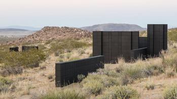 an installation at A-Z West, a desert site established by RISD Sculpture alum Andrea Zittel