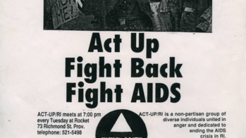 Protest poster calling people to fight AIDS