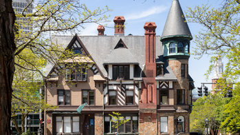 the front of RISD Carr House as seen from across the street