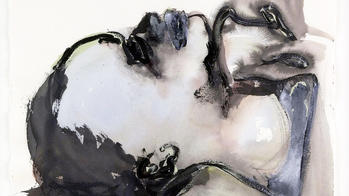 detail of profile of woman