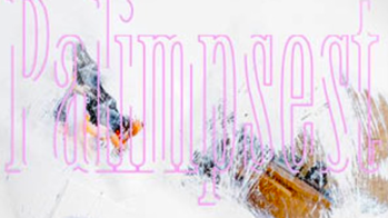 detail from show poster with title in pink