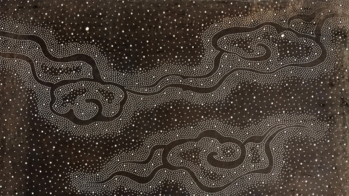a beautiful Japanese stencil that resembles a constellation of stars