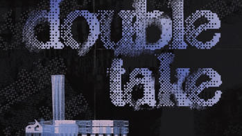 dark poster with bubbly blue lettering