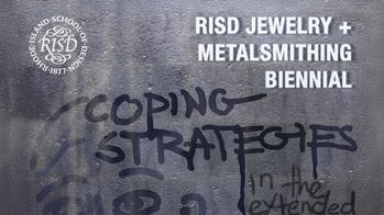 detail of gray poster resembling graffiti