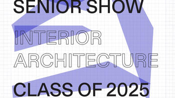 blue and white show poster