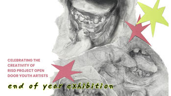 pencil drawing of abstract teeth