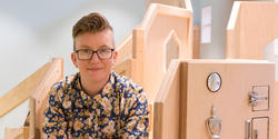 Margaret Middleton 08 ID in her exhibit that focuses on creating inclusive, accessible learning environments for children