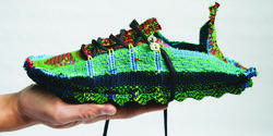 3D-woven shoe by Brooks Hagan MFA 02 TX, Claire Harvey 18 TX, and Emily Holtzman 18 TX 