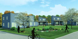 Rendering of the Sheridan Small Homes project