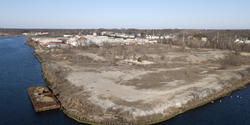 Phillipsdale Historic Village abandoned site (drone photo)