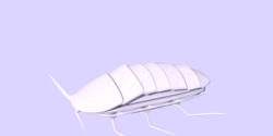 woven structure, inspired by a cockroach exoskeleton, designed by Textiles research group would serve as a basis for customizable “mobile shelters"