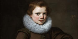 Portrait of a Boy (detail), a 17th-century Dutch Golden Age painting from the RISD Museum’s collection