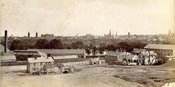 historic photo of little-known Snowtown neighborhood in 1800s Providence