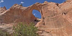 Beautiful rock formation inside the Navajo Nation