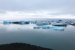 Ice on the water in Iceland