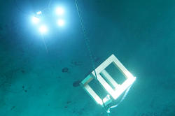 In Technological Landscapes, a Digital + Media studio, students experiment in the acoustics tank at the University of Rhode Island’s Ocean Engineering department