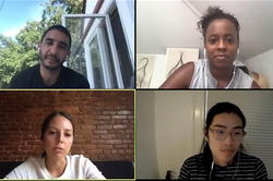A panel of Furniture Design alums speak frankly about life after RISD on a video call 
