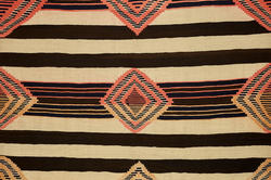 Diné (Navajo), Man's wearing blanket (Chief blanket, phase III), ca. 1865–80