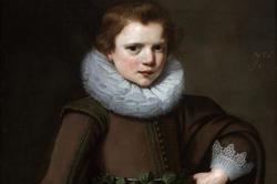 Portrait of a Boy (detail), a 17th-century Dutch Golden Age painting from the RISD Museum’s collection
