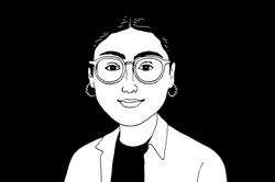 illustration of podcast series host Lois Harada